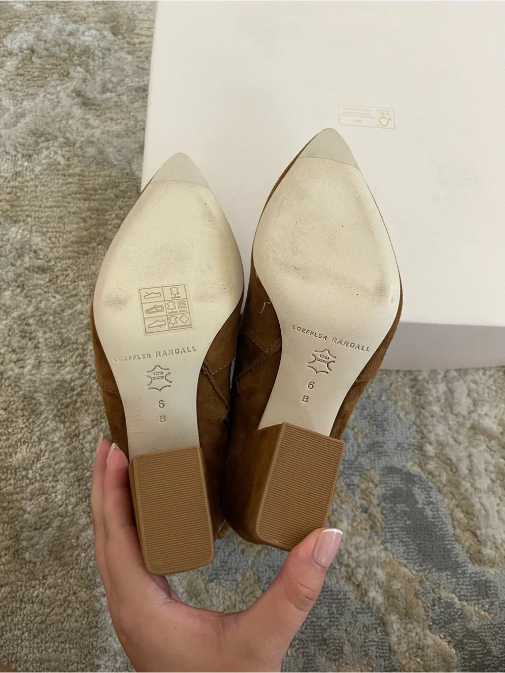 Loeffler Randall Brown Suede Pointed Toe Ankle Booties